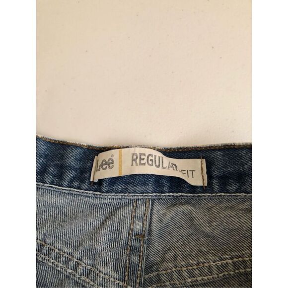 Lee Regular Fit Hand Painted Graffiti Vulgar Mickey and Minnie Jeans Size 32 - Picture 15 of 15